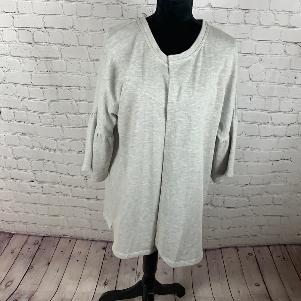 Bell sleved open front cardigan